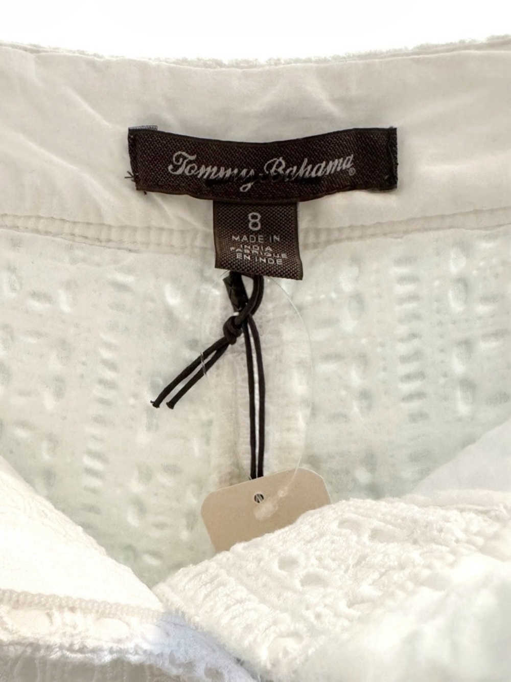 🆕💕Tommy Bahama Eyelet Lace Shorts • WHITE • Size 8 • NWT - Picture 10 of 13